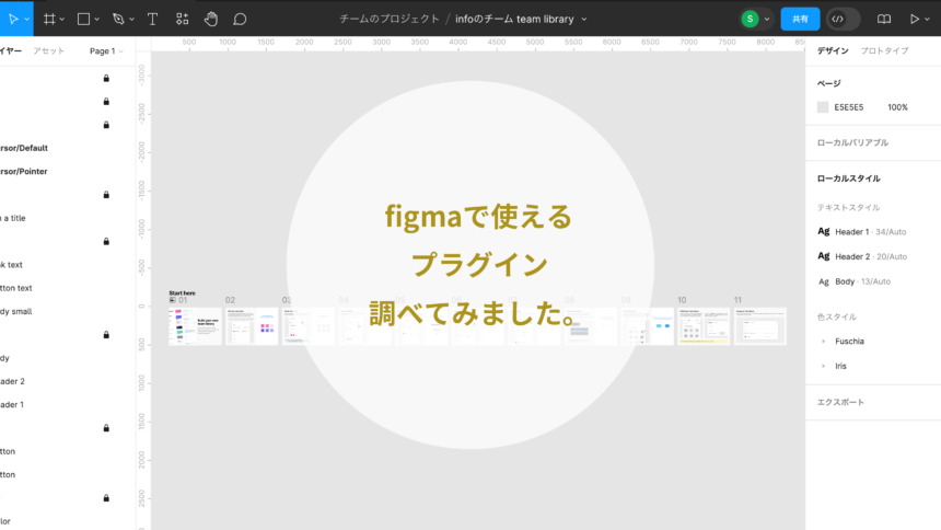 Figmaで使えるプラグインを調べてみました。