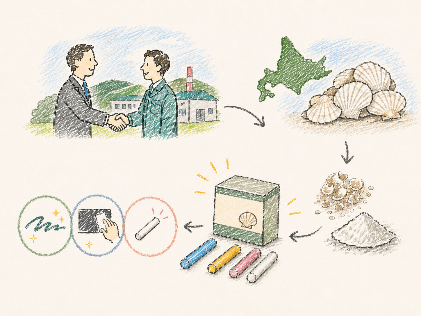 美唄進出から約40年後に生まれた商品